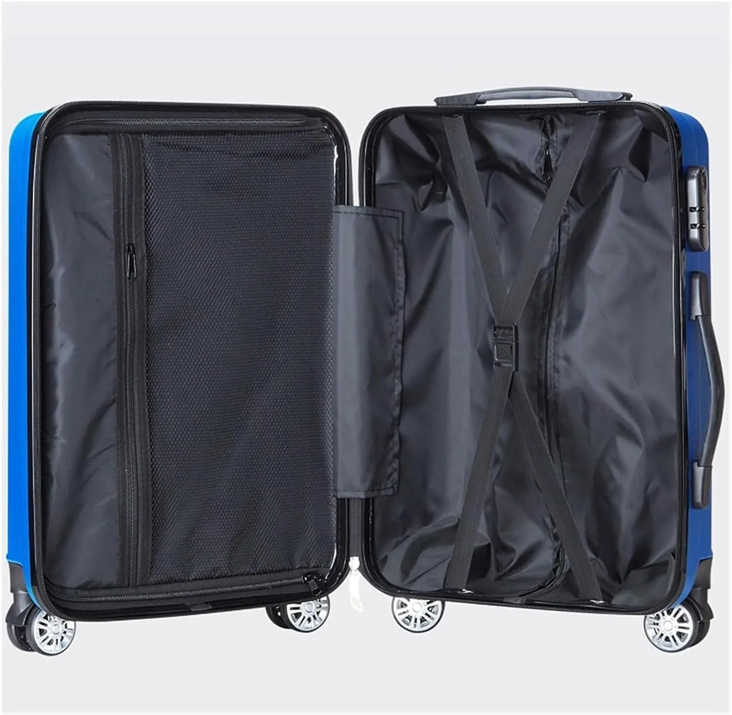 LuggageSuitcases With Wheels Carry On Luggage Hard Shell Luggage Stylish Simple Luggage Suitcase Combination Lock Trolley Luggage For Business Trips Travel Outdoor Use Lightweight ( Color : Sliver ,