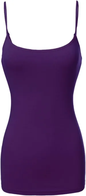 Made by Emma Women's Adjustable Camisole for Women Spaghetti Strap Tank Top Camisoles