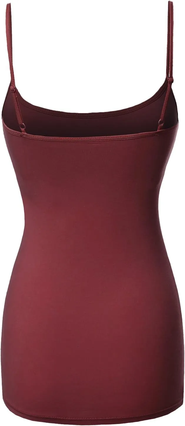 Made by Emma Women's Adjustable Camisole for Women Spaghetti Strap Tank Top Camisoles