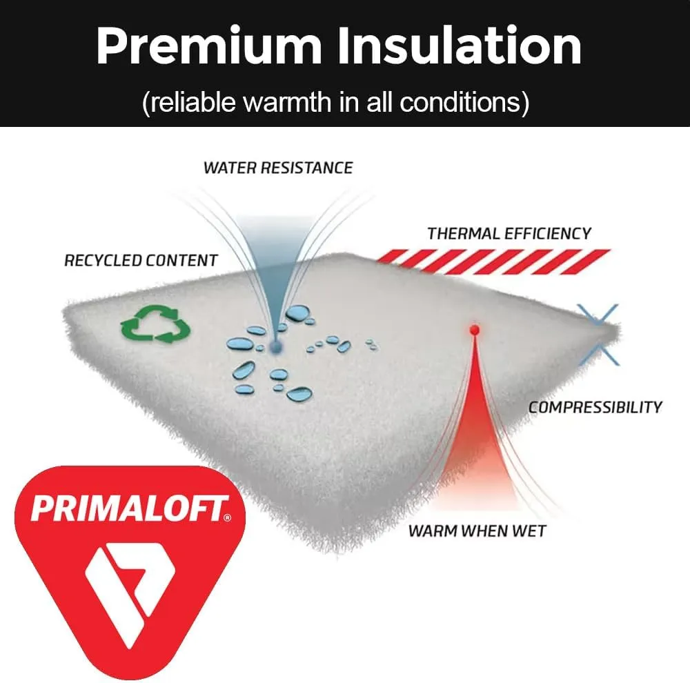 Mambe Waterproof Cascade Jacket, Full length insulated heat reflective jacket for extreme cold weather, Size Large, Navy
