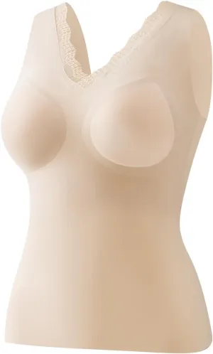 Mastectomy Camisoles with Prosthesis Breast, Women Tank Top with Prosthesis Breast for Post Mastectomy