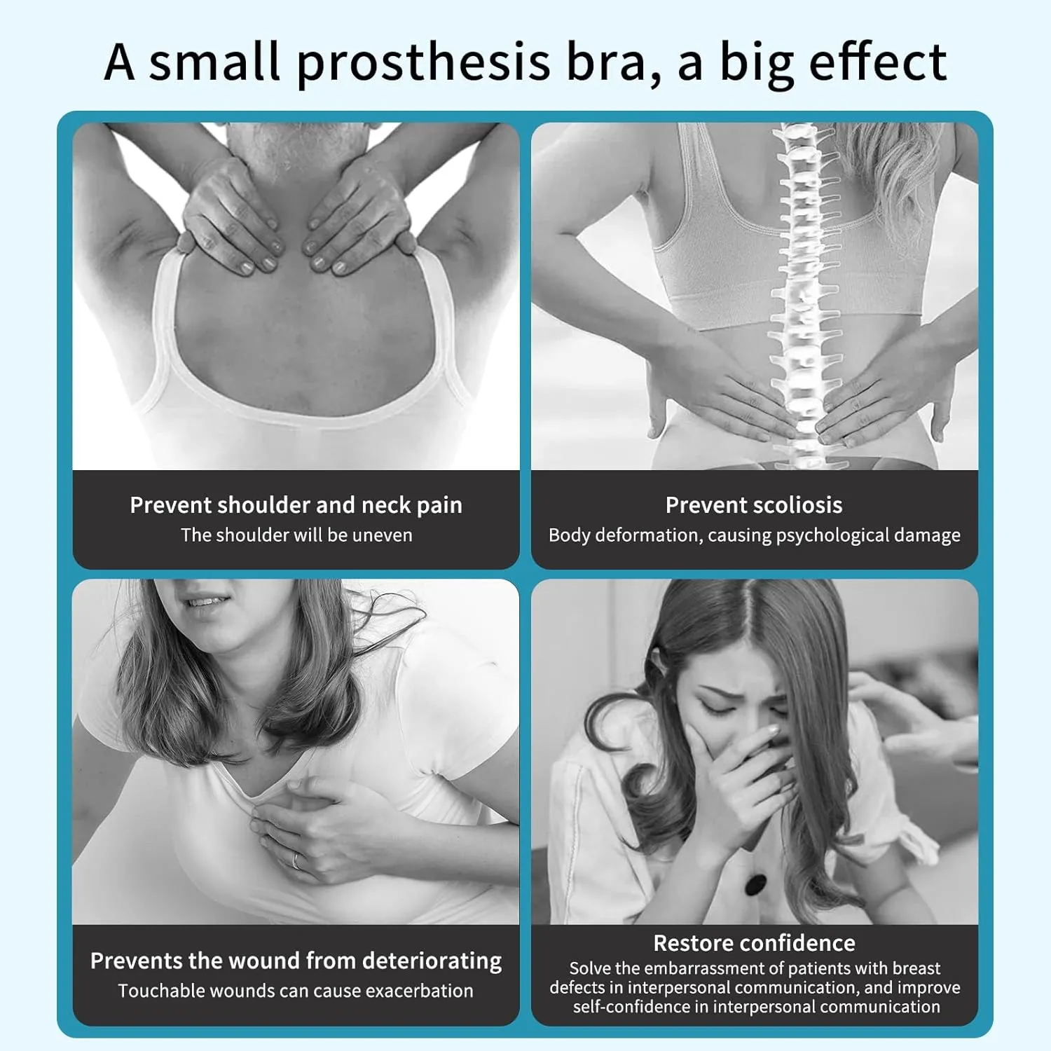 Mastectomy Camisoles with Prosthesis Breast, Women Tank Top with Prosthesis Breast for Post Mastectomy