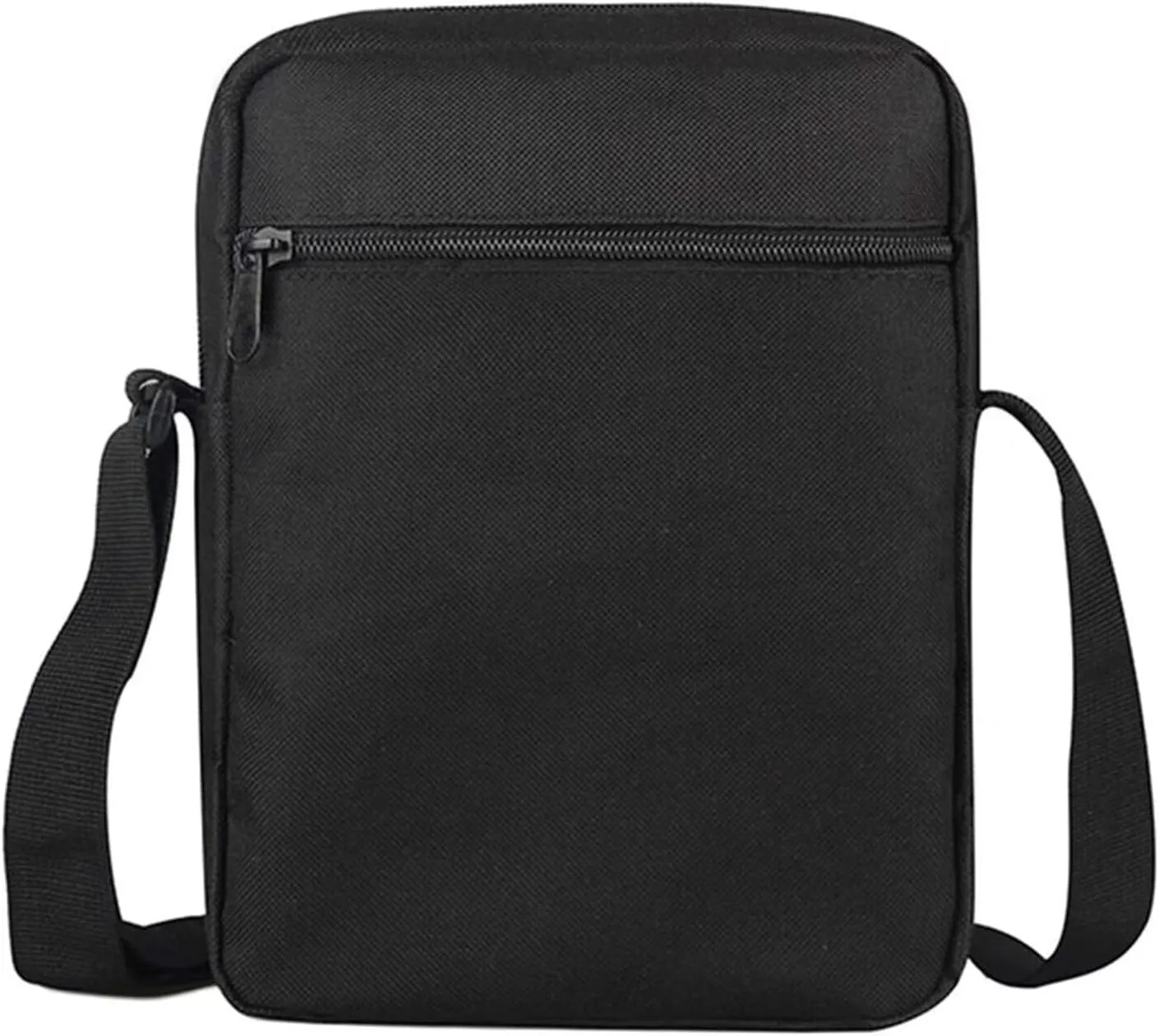 Mens Crossbody Bag Small Messenger Bag Wolf American Flag Print Canvas Purse Wallet Organizer Portable Travel Shoudler Bag