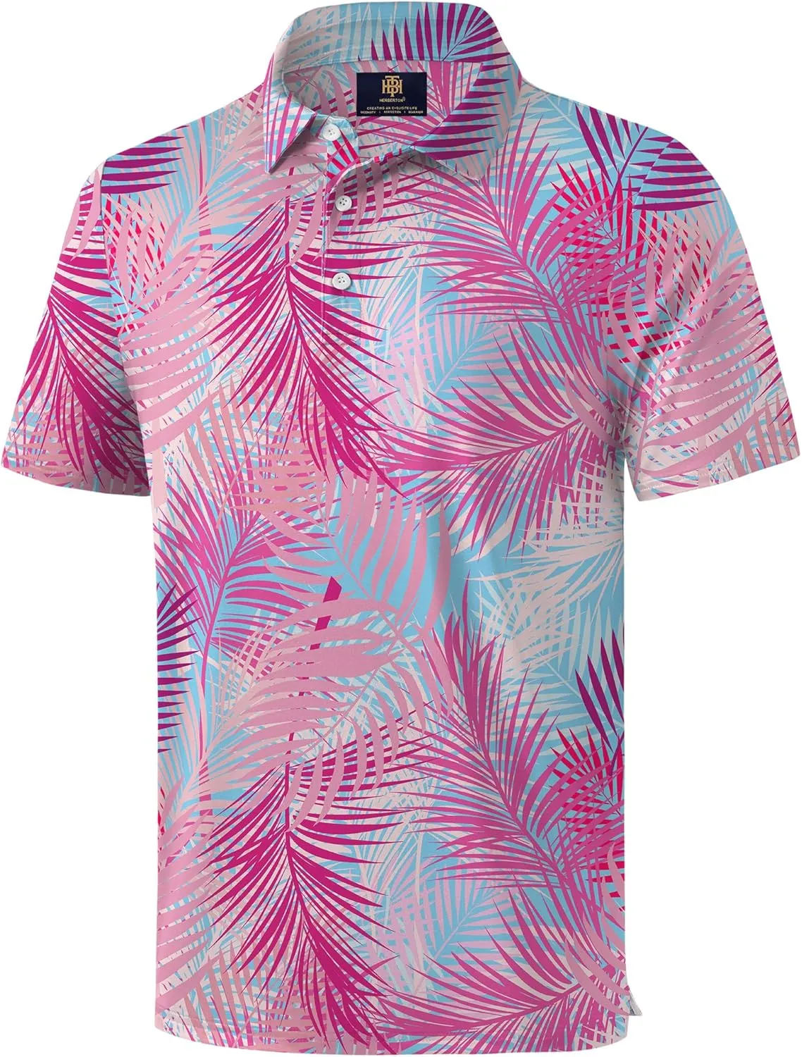 Men's Golf Polo Shirts Moisture Wicking Athletic Polos Dry Fit Performance Shirt (S-XXL)