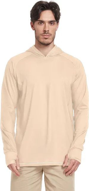 Mens Sun Protection Hoodie Long Sleeve Fishing Shirt UPF 50  Quick-Dry Rash Guard Men UV Sailing Shirts