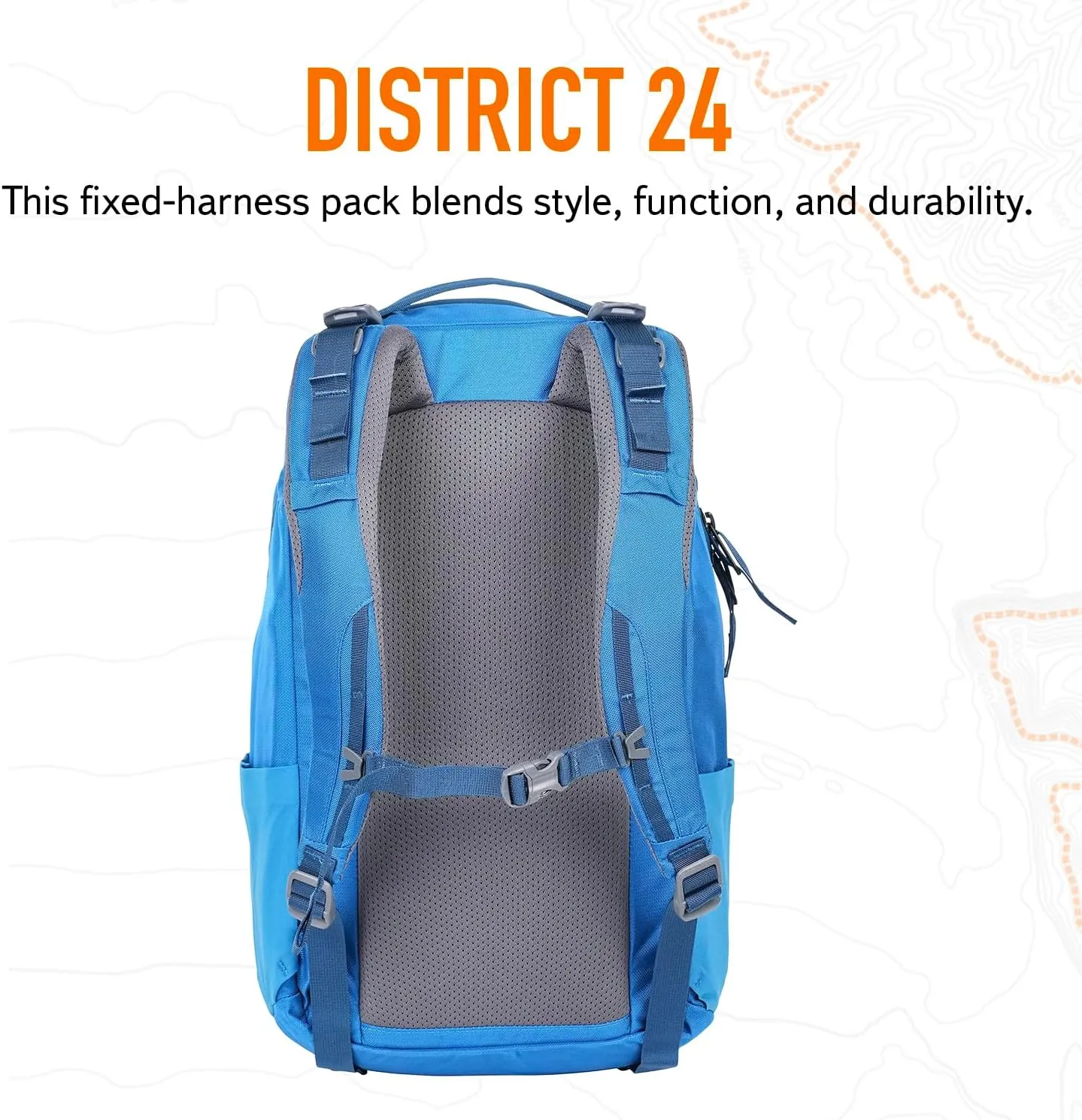 Mystery Ranch DISTRICT 24 Everyday Outdoor Use Travel Backpack, Splash, 24L