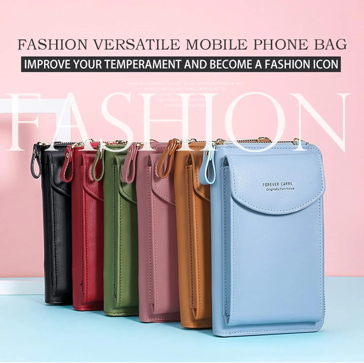 Original Clutch Wallet, PU Leather Crossbody Cell Phone Bag for Women Wallet Purse, High Original Capacity Clutch Wallet