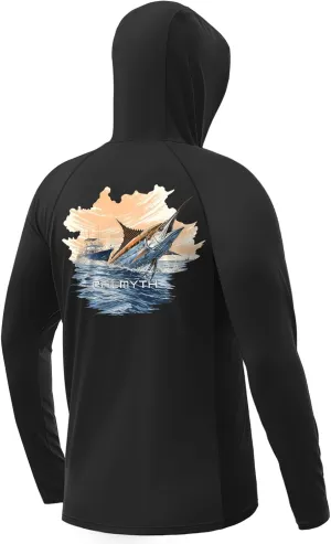 Palmyth Fishing Hoodie for Men Long Sleeve Sun Protection UV UPF 50  Shirts
