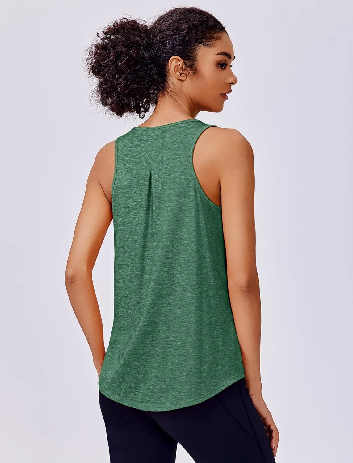 PINSPARK Workout Tops for Women Racerback Tank Top Pack Sleeveless Athletic Running Tops Loose Gym Shirt Quick Dry Yoga Tank