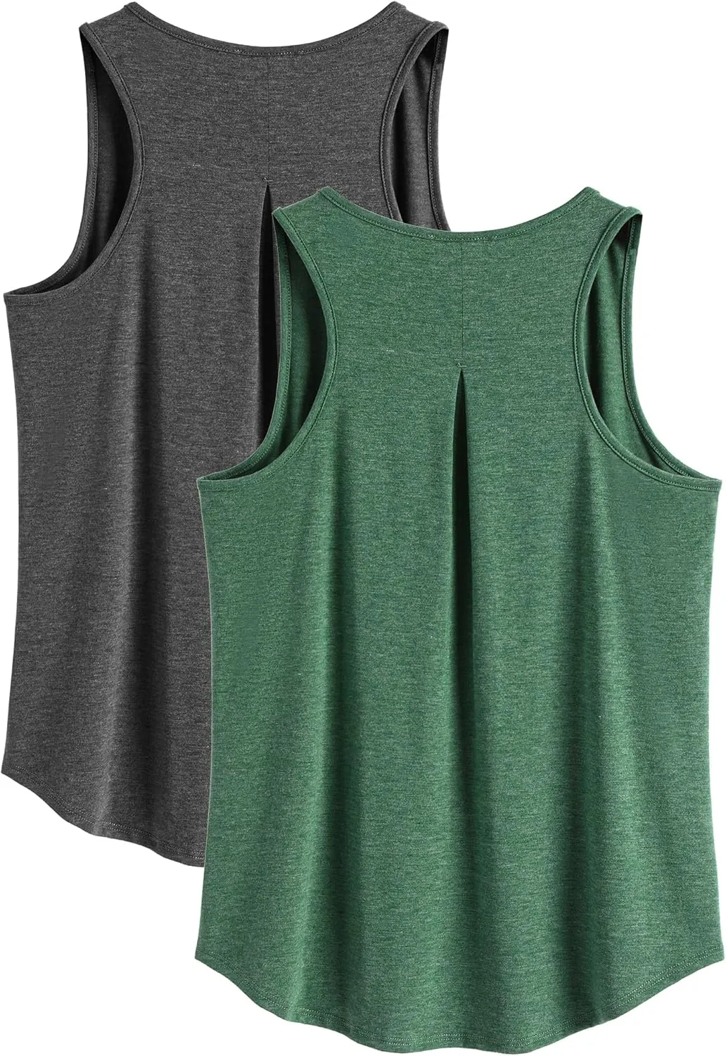 PINSPARK Workout Tops for Women Racerback Tank Top Pack Sleeveless Athletic Running Tops Loose Gym Shirt Quick Dry Yoga Tank