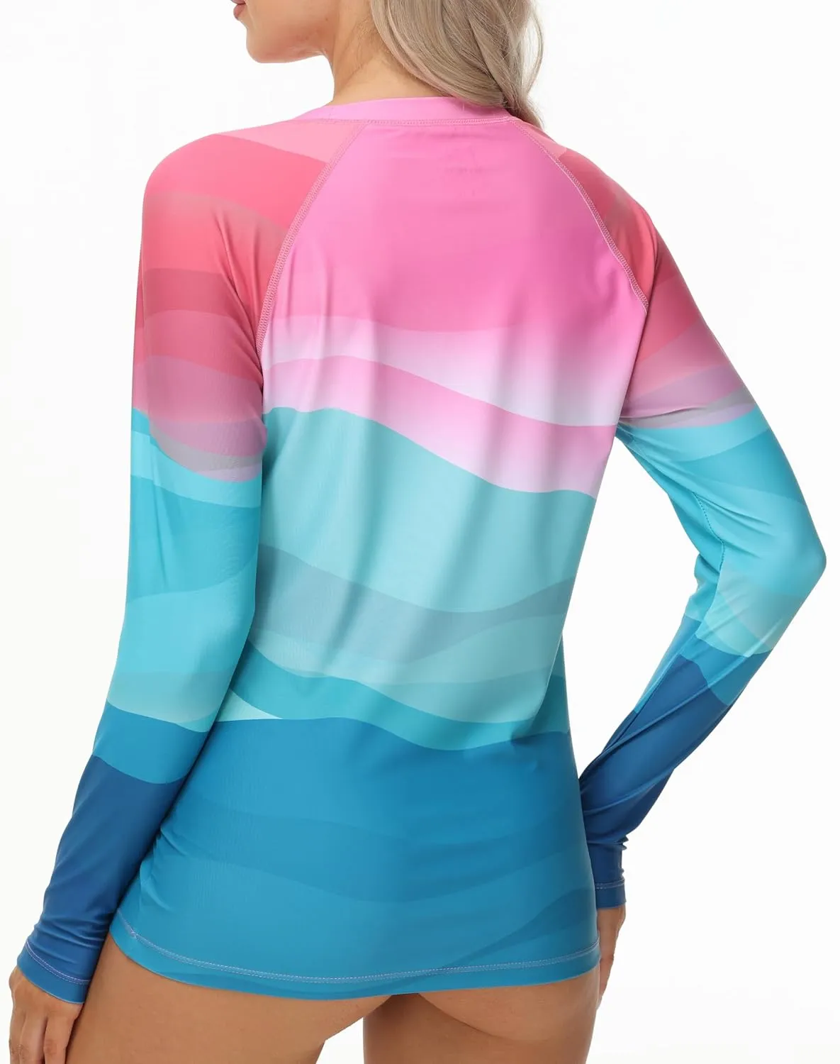 Rash Guard for Women Long Sleeve UPF 50  Womens Swim Shirts Quick Dry UV Protection Water Swimming Tops with Thumb Holes