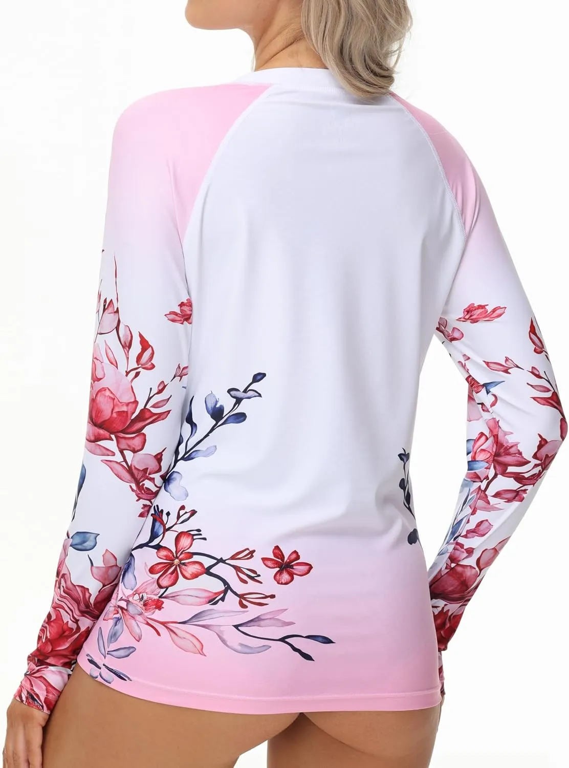 Rash Guard for Women Long Sleeve UPF 50  Womens Swim Shirts Quick Dry UV Protection Water Swimming Tops with Thumb Holes