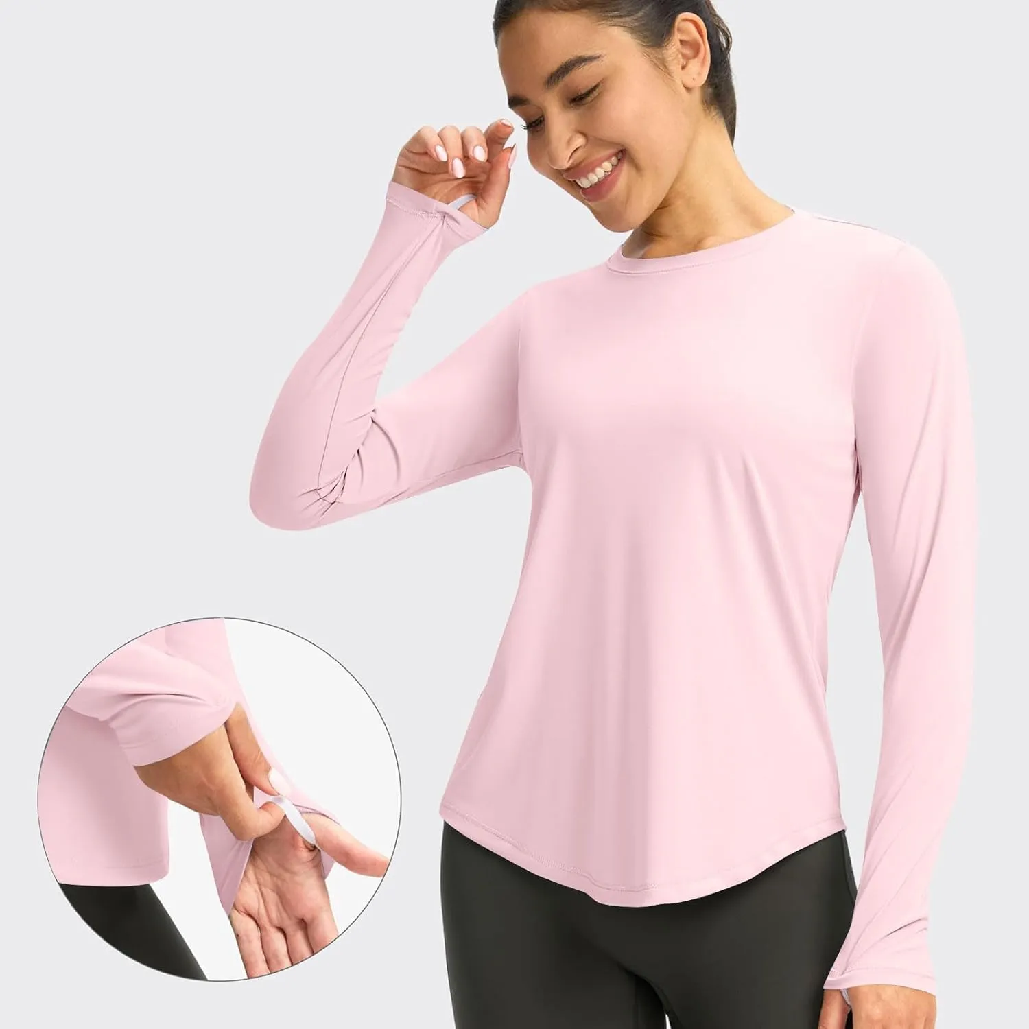 Rash Guard for Women UPF 50  Sun Protection Fishing Shirt Outdoor Quick Dry Lightweight UV Long Sleeve Hiking Shirts