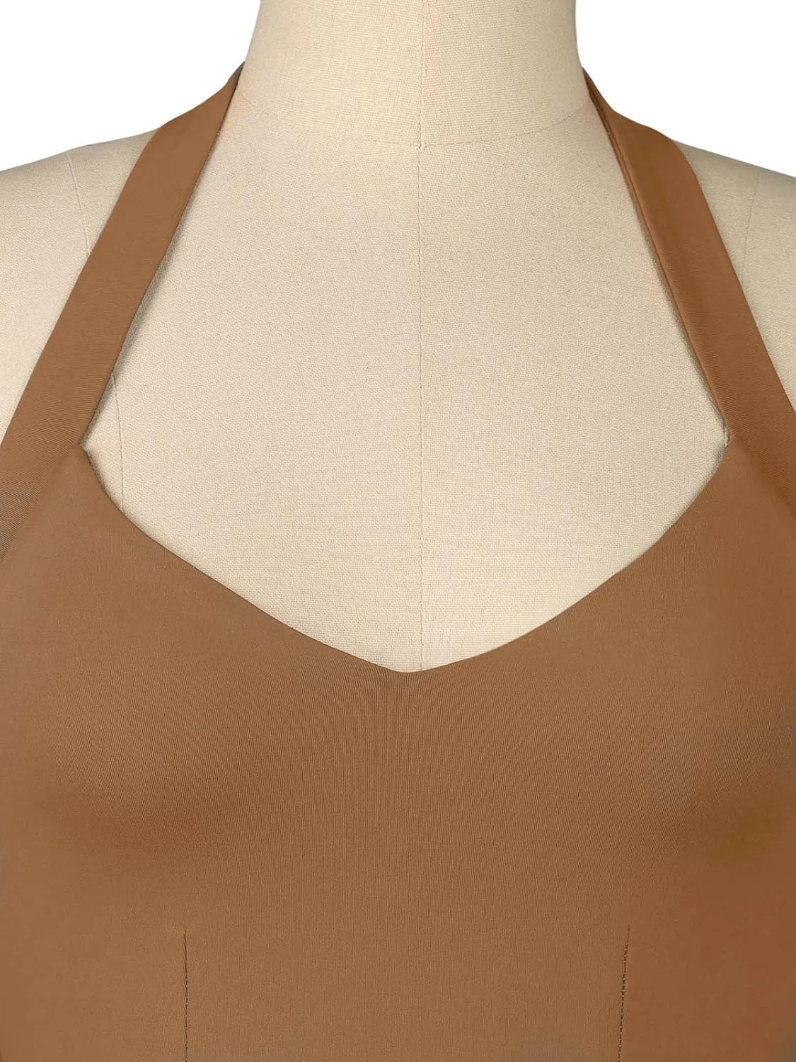 REORIA Butsmooth Double Lined Sexy Halter Tops Camisole V Neck Sleeveless Corset Y2K Going Out Crop Tank Tops for Women