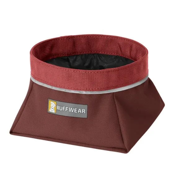 Ruffwear Quencher™ Collapsible Food & Water (Fired Brick) Dog Bowl