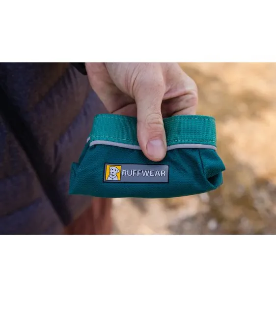 Ruffwear Quencher™ Collapsible Food & Water (Fired Brick) Dog Bowl