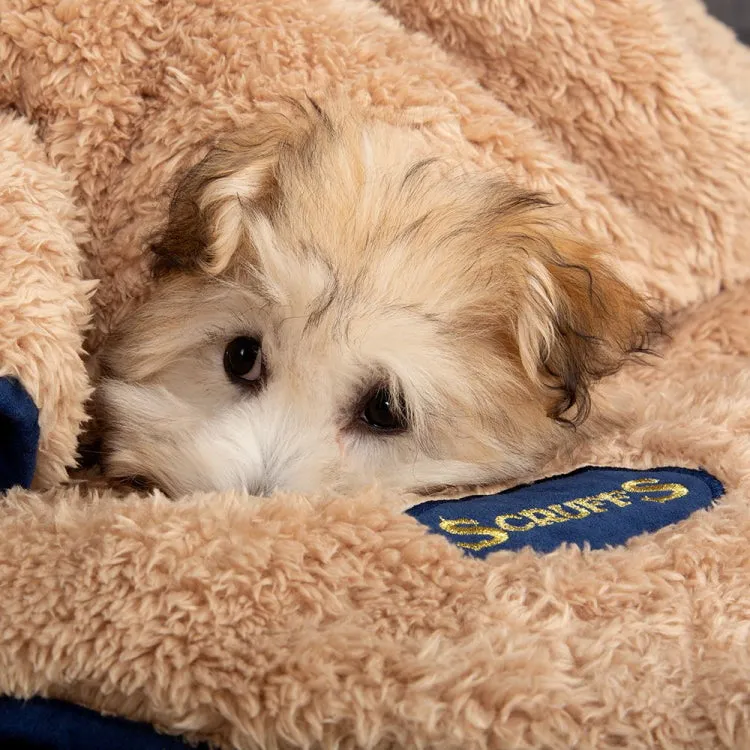 Scruffs Cosy Snuggle Dog Blanket - Blue