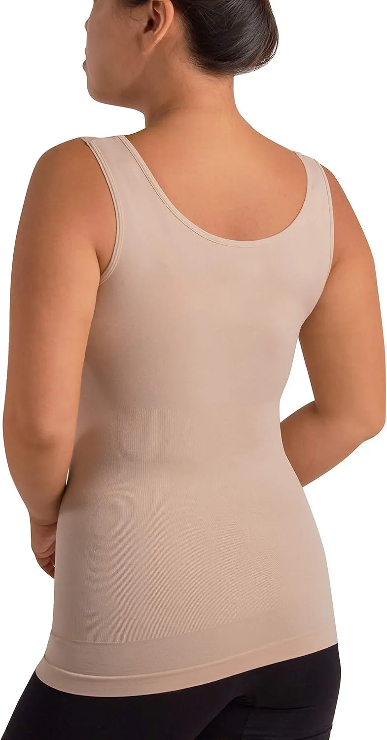 Skinnygirl Women's Scoop Neck Seamless Shaping Camisole, 3-Pack