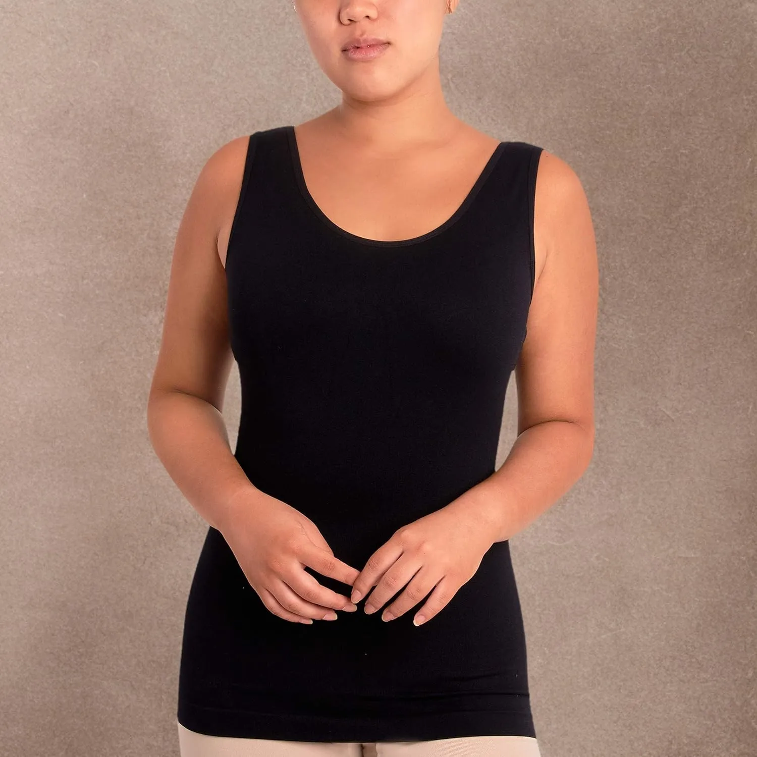 Skinnygirl Women's Scoop Neck Seamless Shaping Camisole, 3-Pack