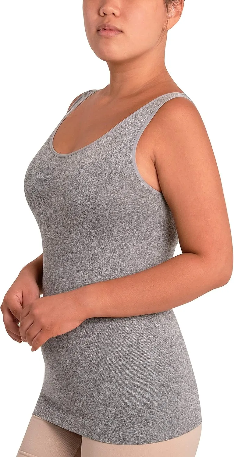 Skinnygirl Women's Scoop Neck Seamless Shaping Camisole, 3-Pack