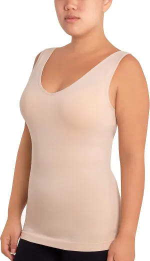 Skinnygirl Women's Scoop Neck Seamless Shaping Camisole, 3-Pack