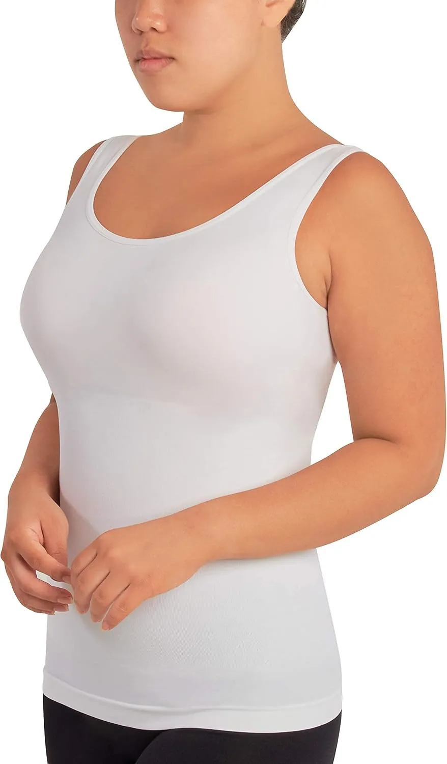 Skinnygirl Women's Scoop Neck Seamless Shaping Camisole, 3-Pack