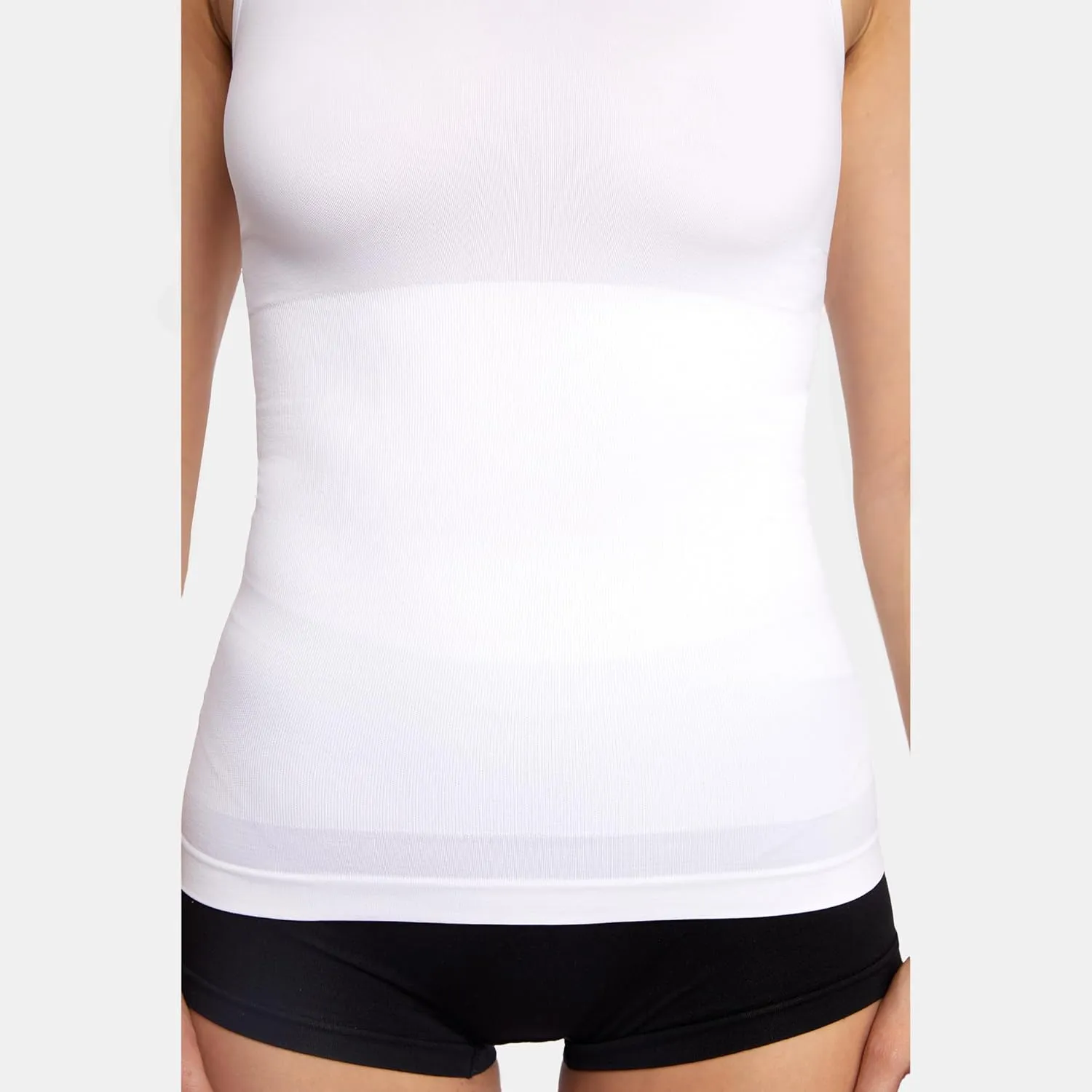 Skinnygirl Women's Scoop Neck Seamless Shaping Camisole, 3-Pack