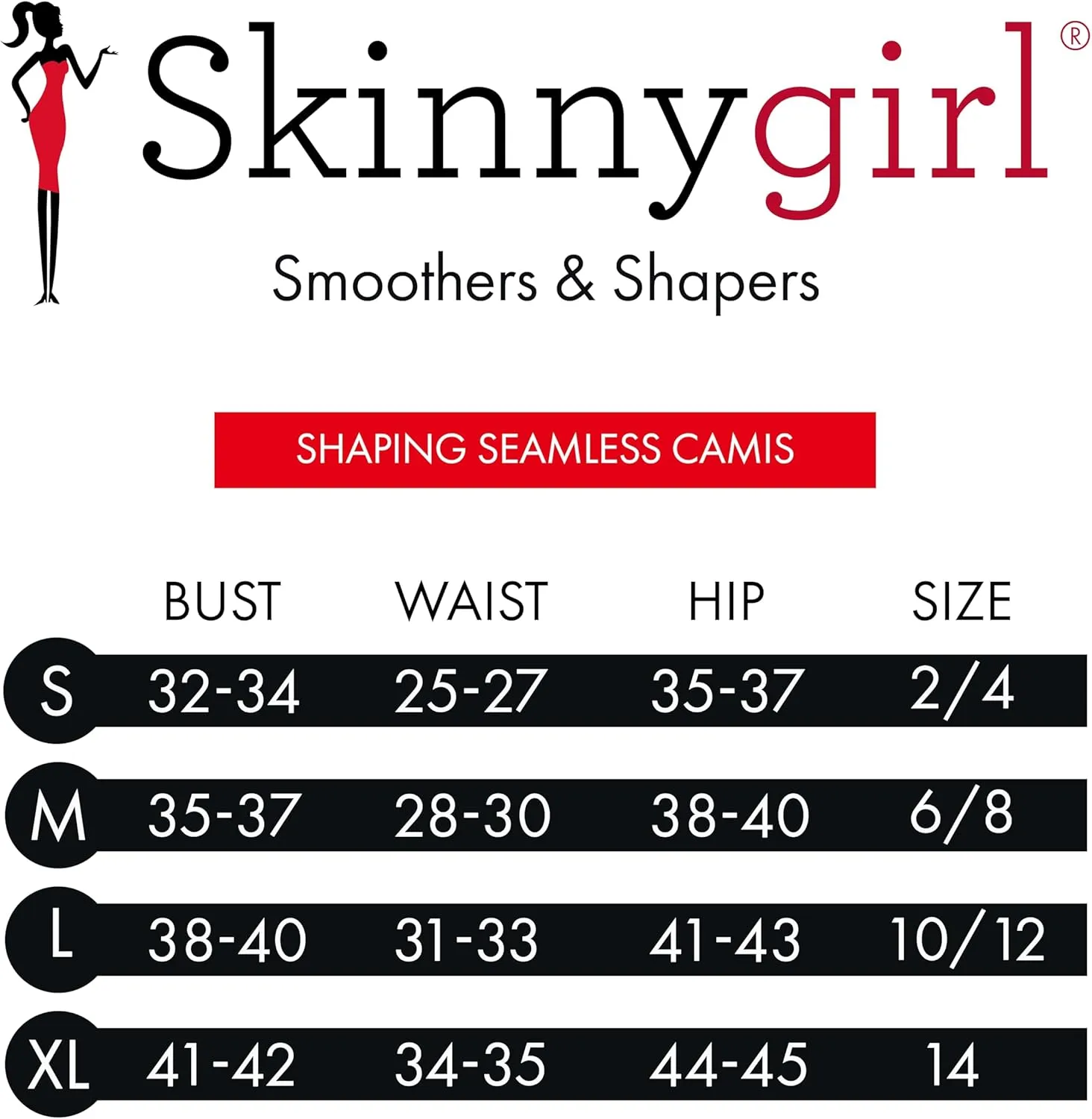 Skinnygirl Women's Scoop Neck Seamless Shaping Camisole, 3-Pack