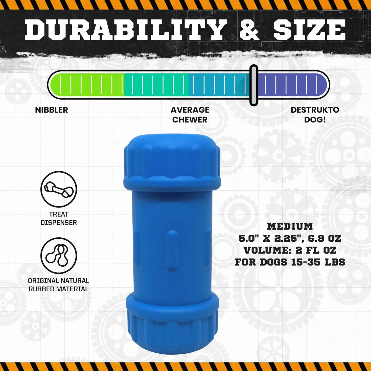 SodaPup ID Bone Rubber Treat Dispenser Toy