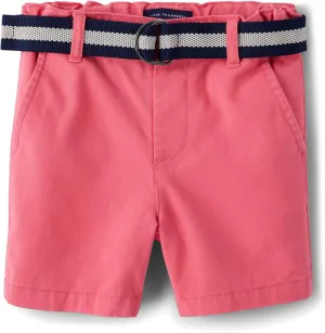 The Children's Place Baby Boys' and Toddler Twill Belted Chino Short