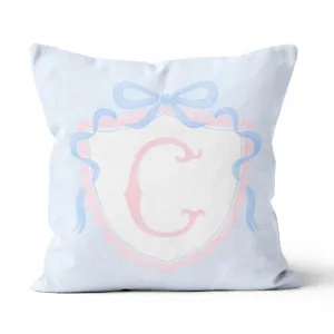 Throw Pillow | Preppy Heirloom Crest