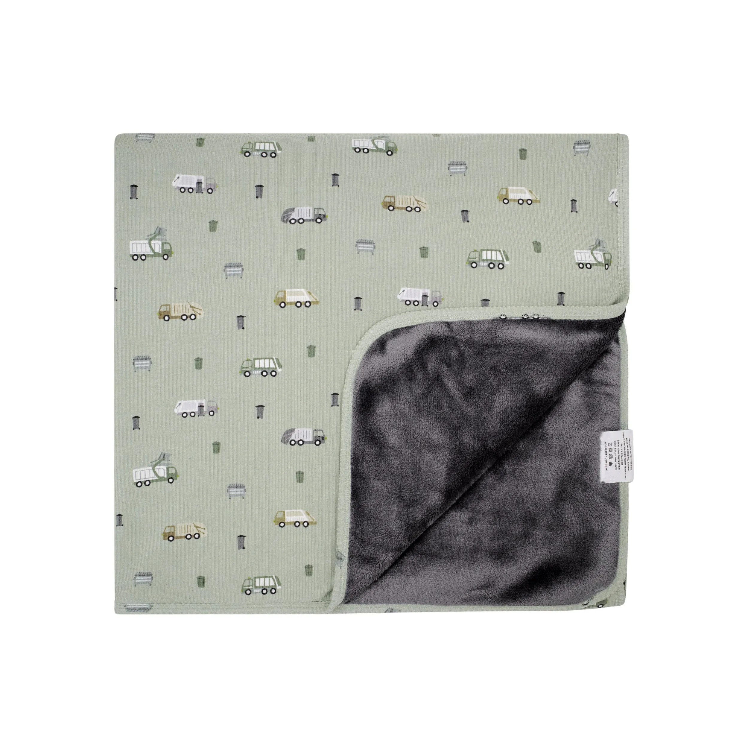 Trash Trucks Small Ribbed Youth Blanket