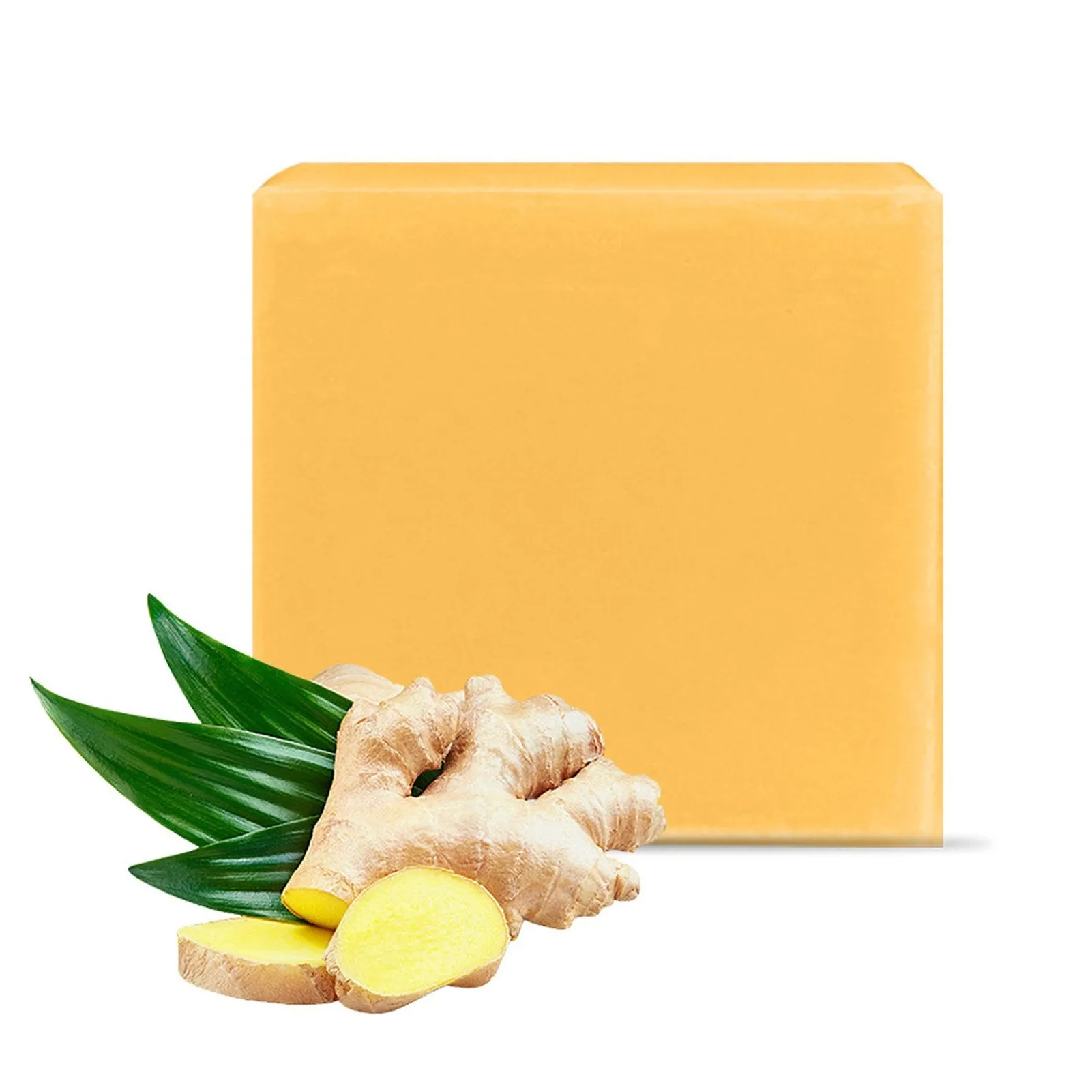 Tumeric Soap Face Cleansing Anti Acne Handmade Natural Herbal Ginger Whitening Remove Pimples Dark Spots Oil-Control Body Bath