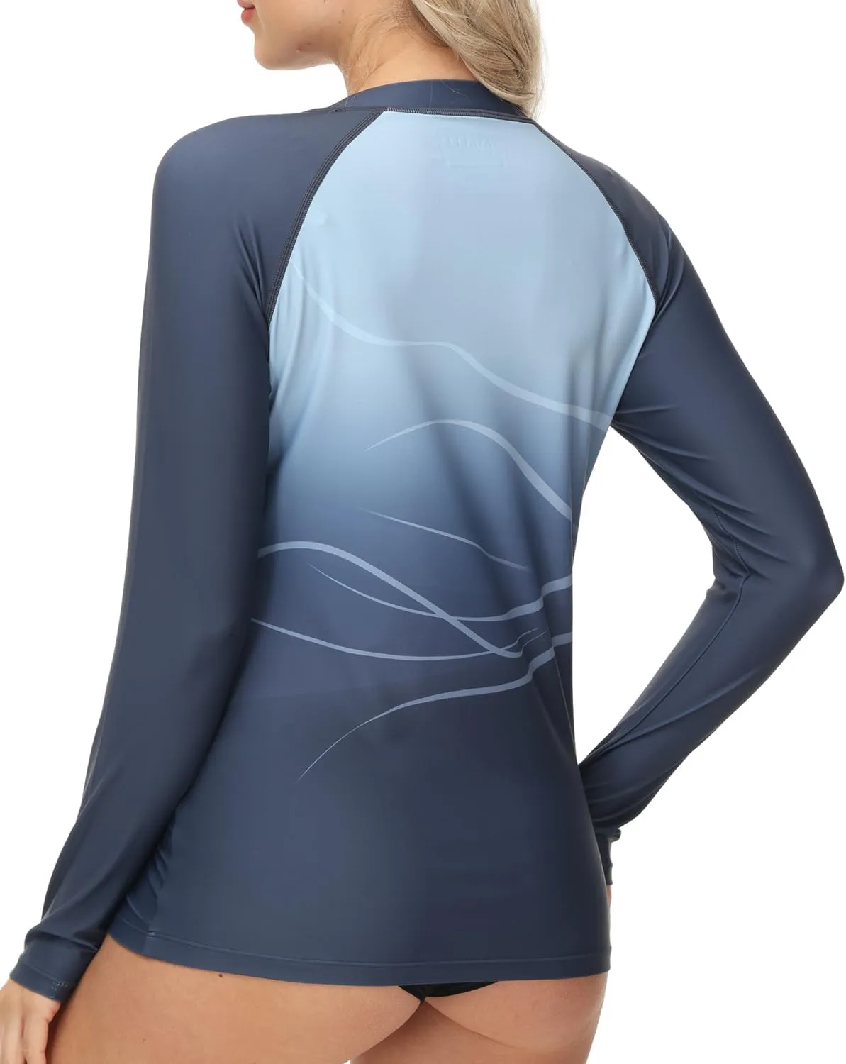 VAYAGER Womens Rash Guard UPF 50  Swim Shirts Long Sleeve Quick Dry Water Beach Surfing Swimming Tops with Thumb Hole