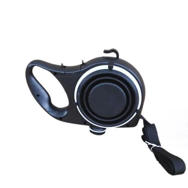 Water Bottle Retractable Dog Leash