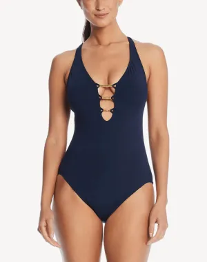 What's New Pussycat Lace Down One Piece Swimsuit