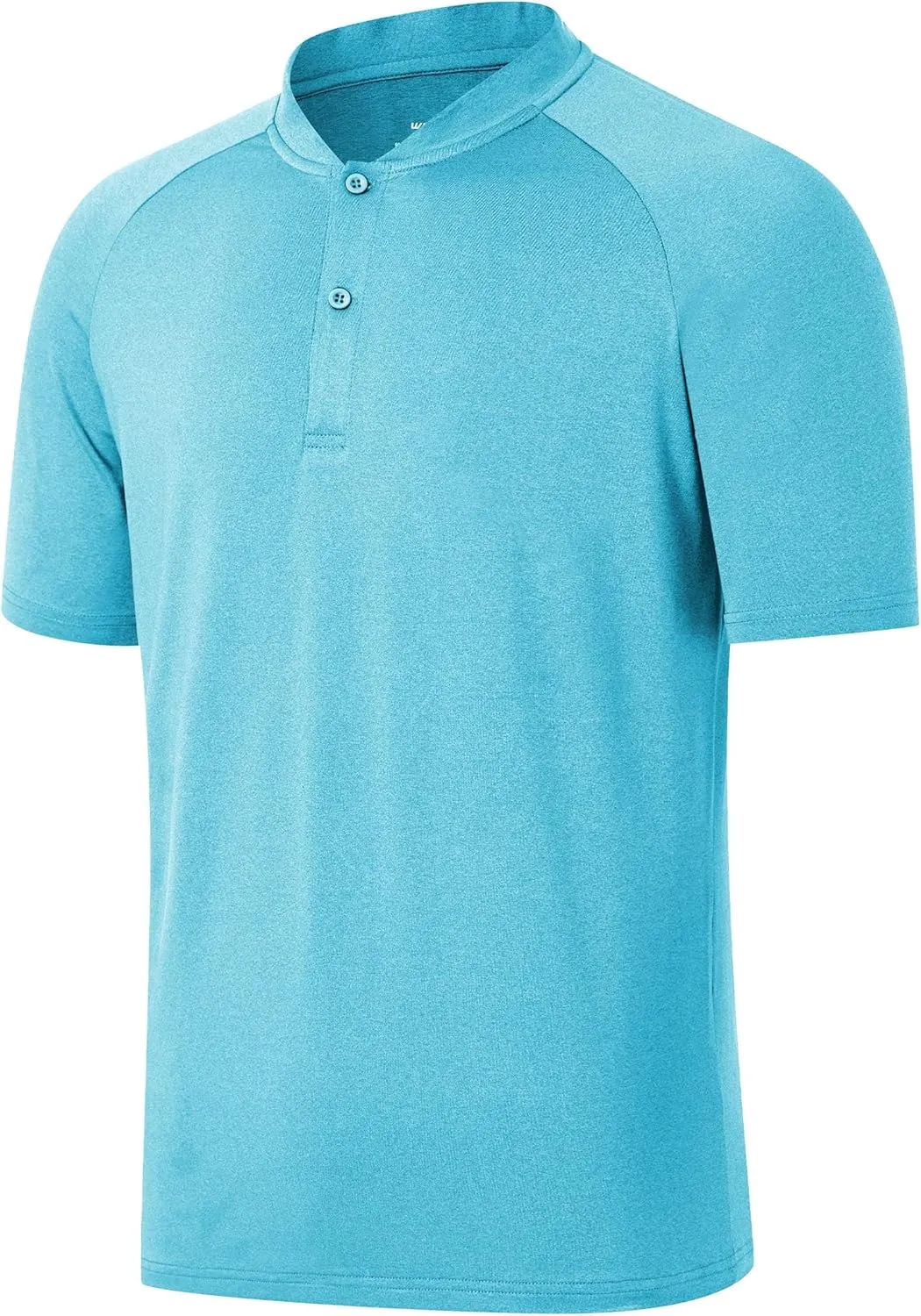 Willit Men's Tennis Shirts Golf Polo Quick Dry Lightweight Casual Short Sleeve Henley Shirt UPF 50 