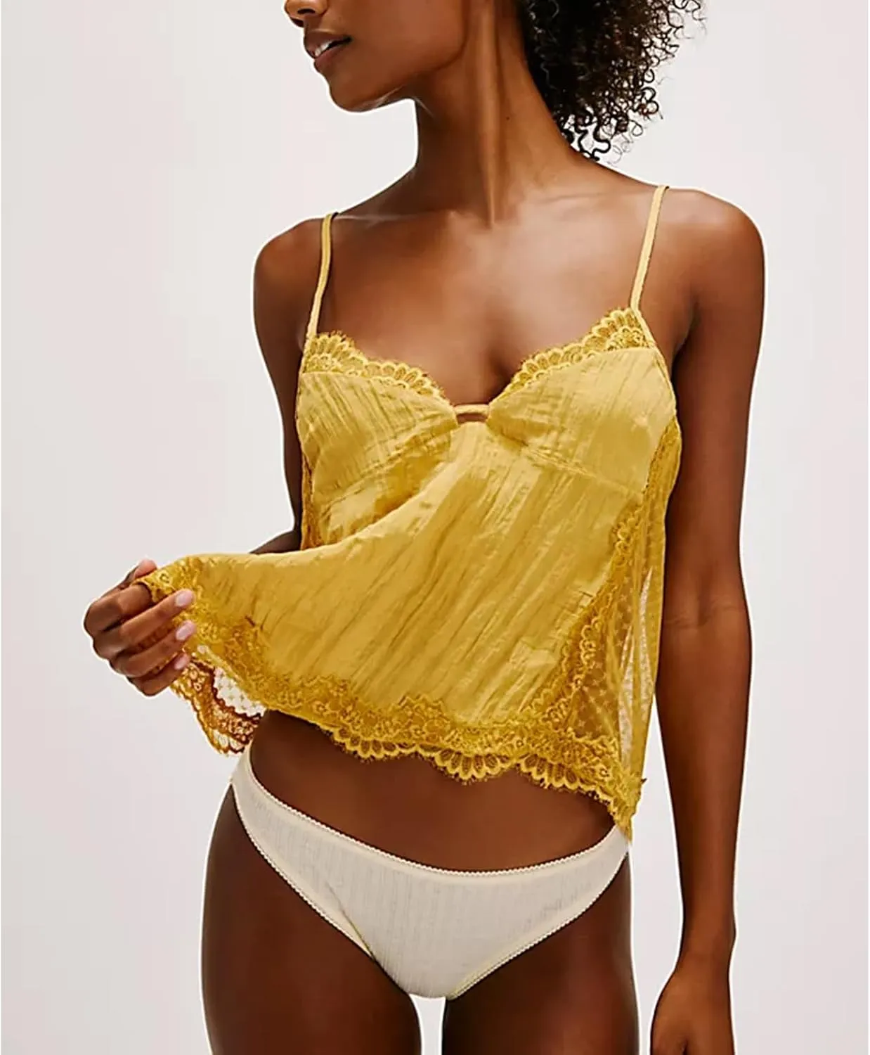 Women Y2K Retro Lace Cami Tops Sexy Backless Spaghetti Strap Low Cut Tanks Sheer Floral Lace Going Out Tops Summer