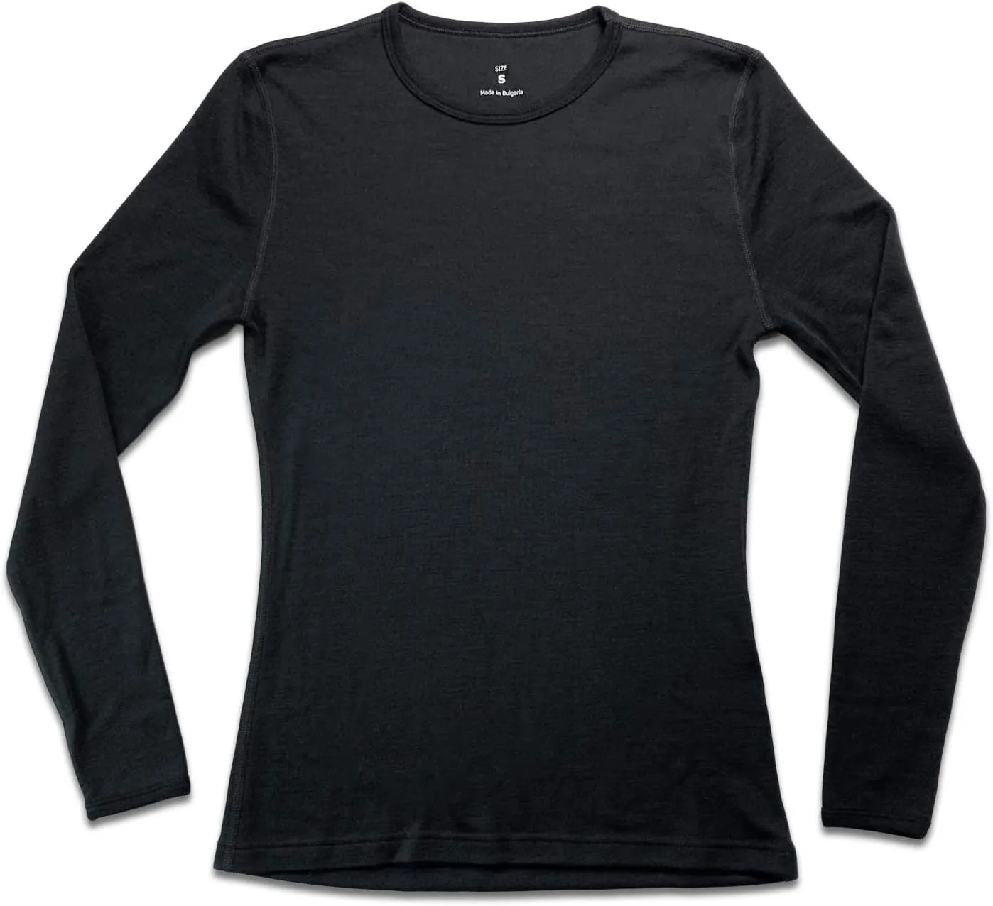 Women's Midweight 100% Merino Wool Base Layer - Crew Long Sleeve Shirt - Active Wear Undershirt - Anti Odor