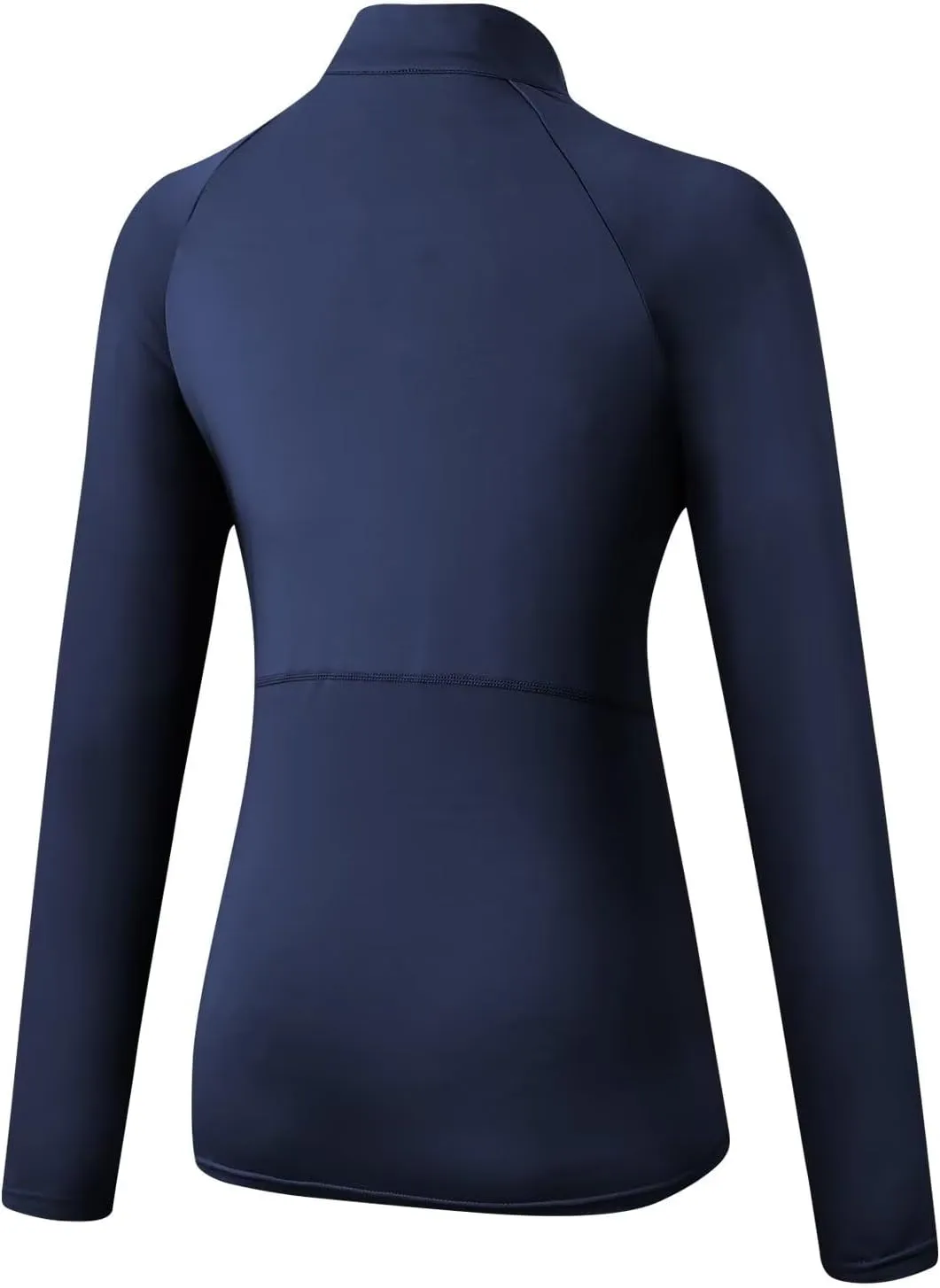 Women's Quarter Zip Long Sleeve Sports Shirts Athletic Hiking Running Undershirt Workout Base Layer Tops
