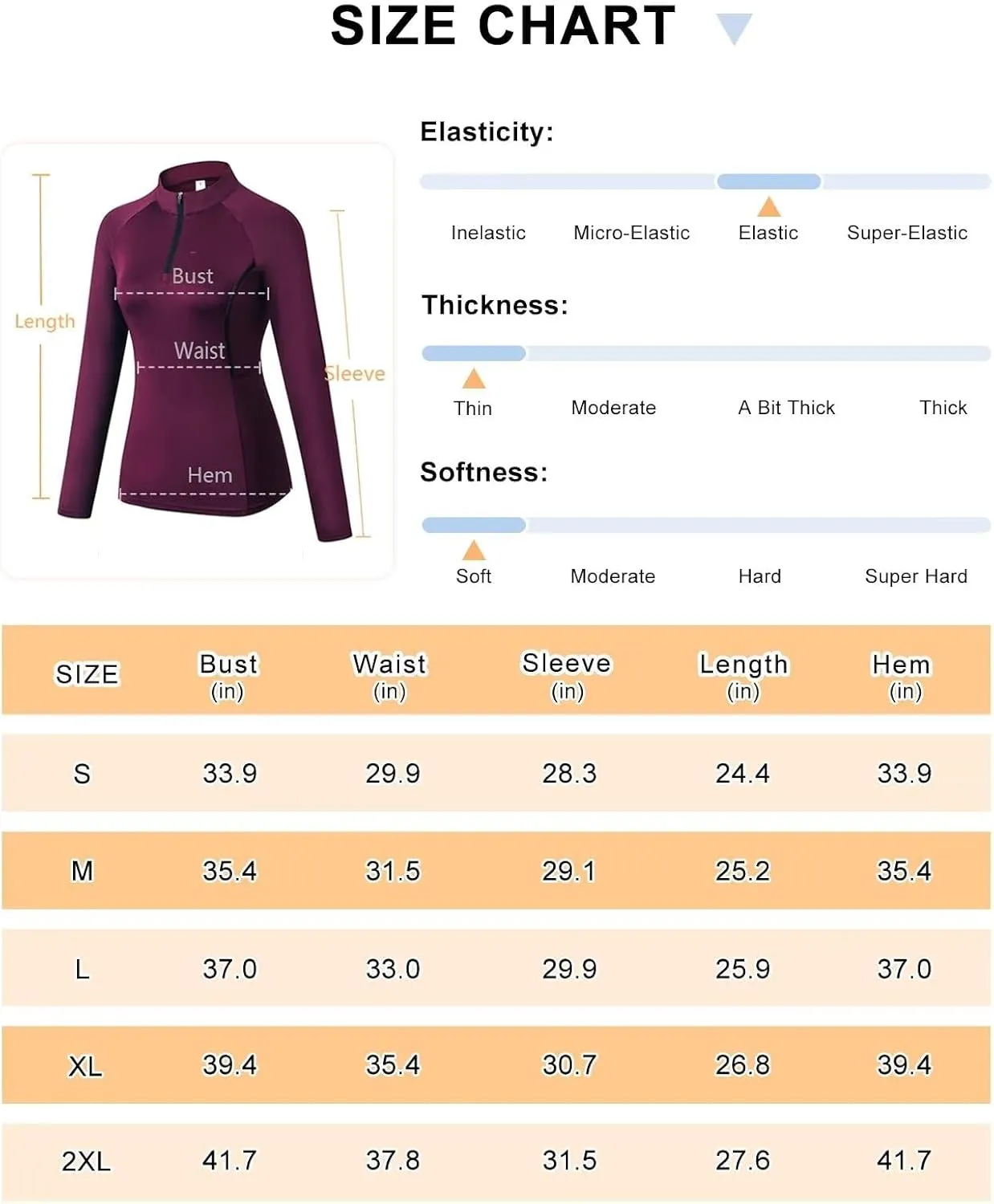 Women's Quarter Zip Long Sleeve Sports Shirts Athletic Hiking Running Undershirt Workout Base Layer Tops
