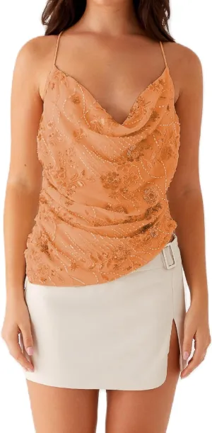 Y2K Halter Sequin Sparkly Tops for Women Cute Backless Rhinestone Pearl Camisole Low Cut Sleeveless Going Out Tops