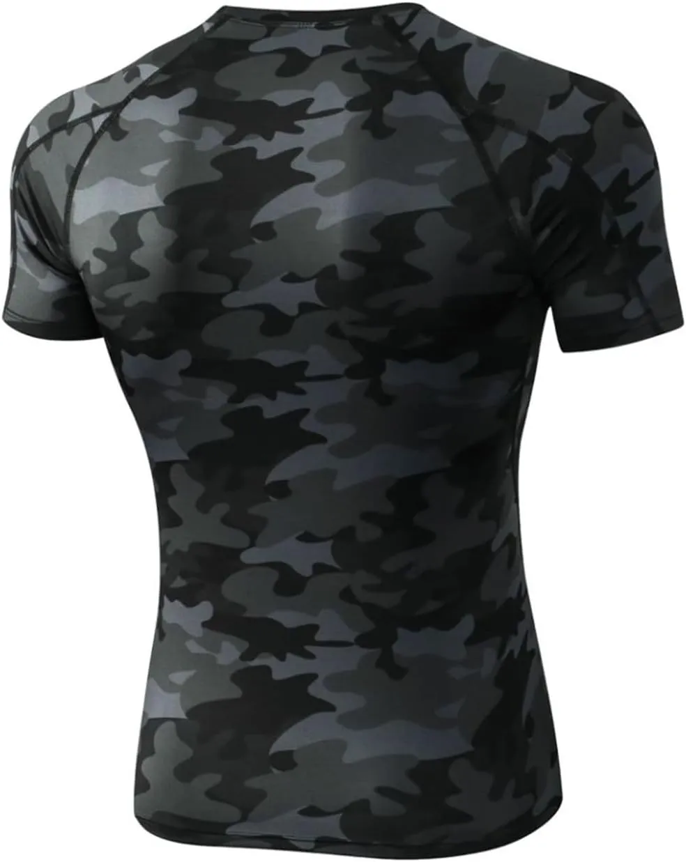 YUSHOW Men's Compression Shirts for Workout Moisture Wicking Quick Dry Running Athletic Base Layer Short Sleeve